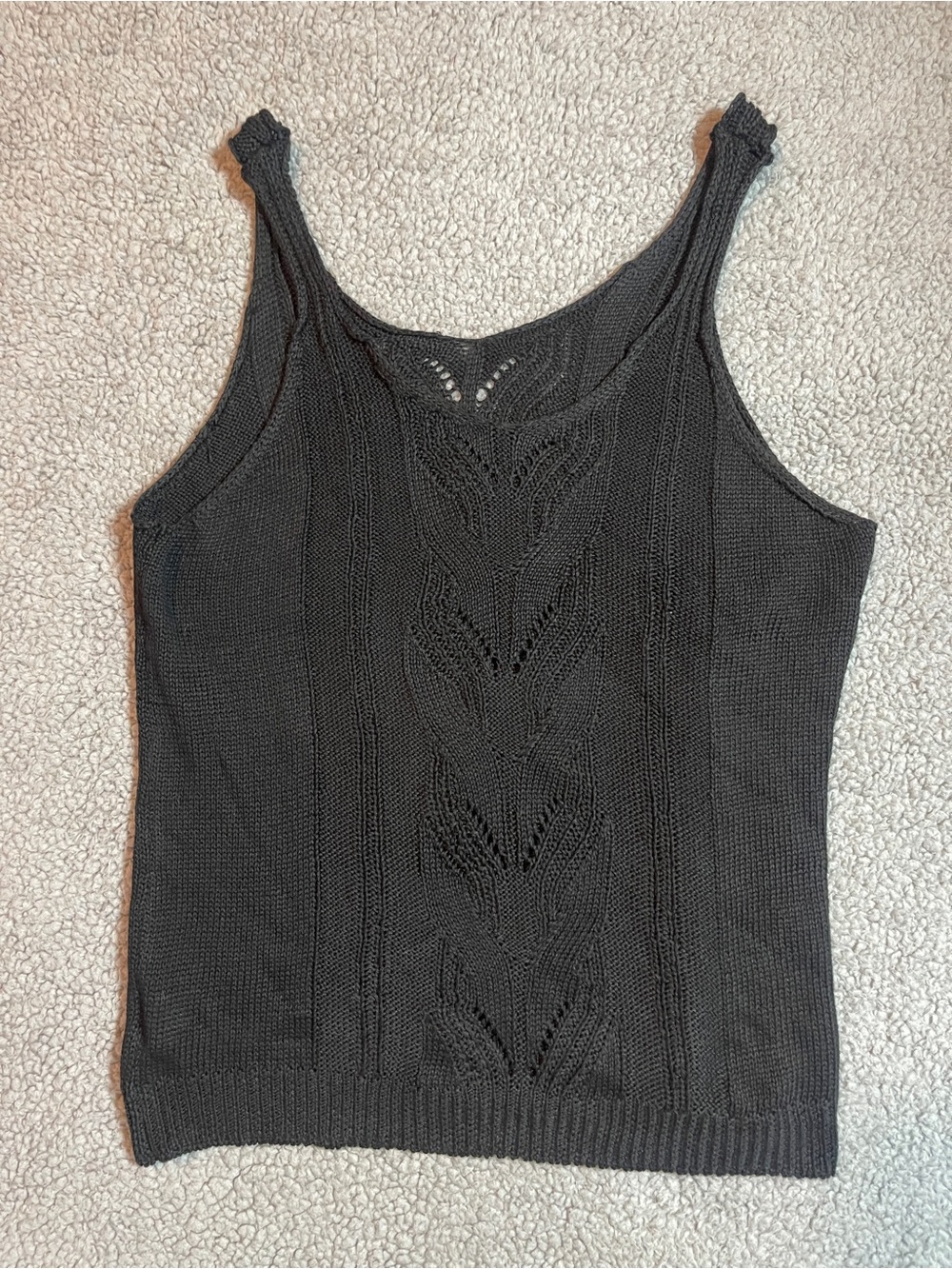 Women’s Black Knit Tank Top